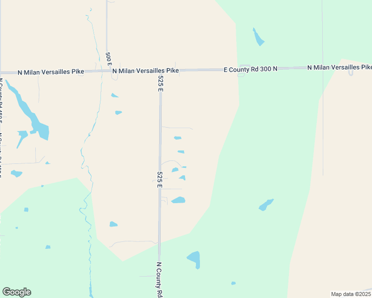 map of restaurants, bars, coffee shops, grocery stores, and more near 2704-2822 N County Road 525 East in Milan