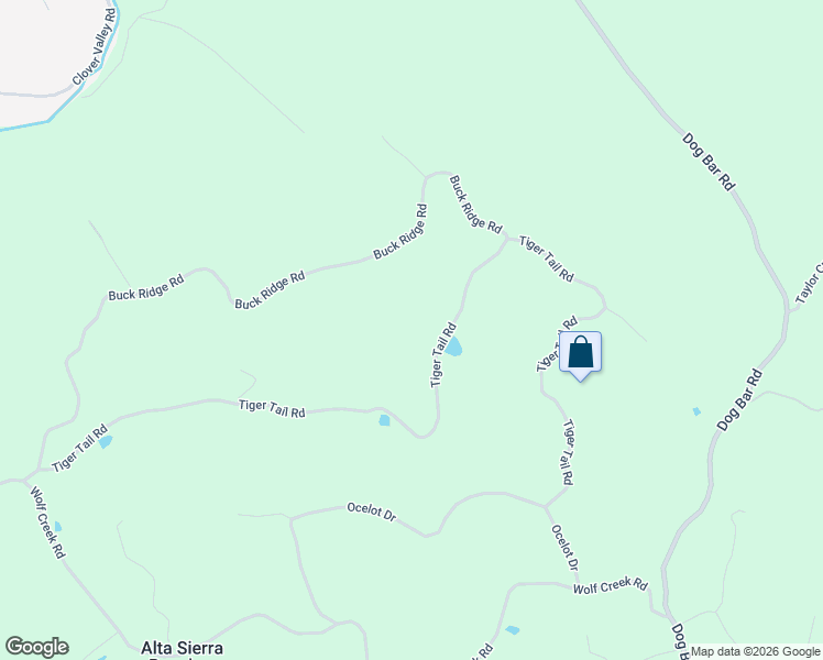 map of restaurants, bars, coffee shops, grocery stores, and more near 20114 Tiger Tail Road in Grass Valley