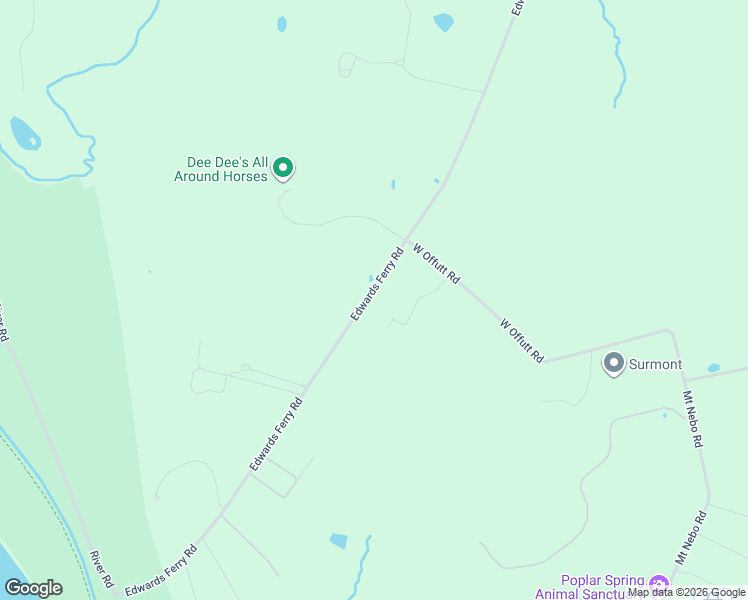 map of restaurants, bars, coffee shops, grocery stores, and more near 15701 Edwards Ferry Road in Poolesville