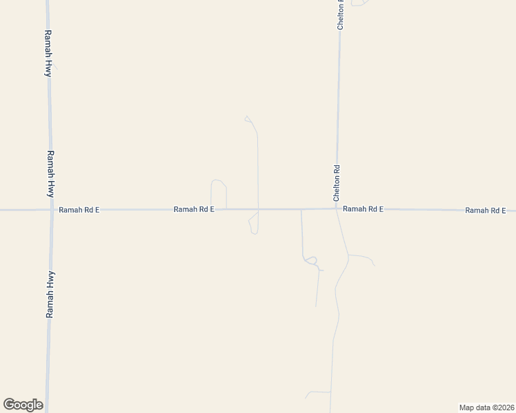 map of restaurants, bars, coffee shops, grocery stores, and more near 36680 Ramah Road East in Ramah