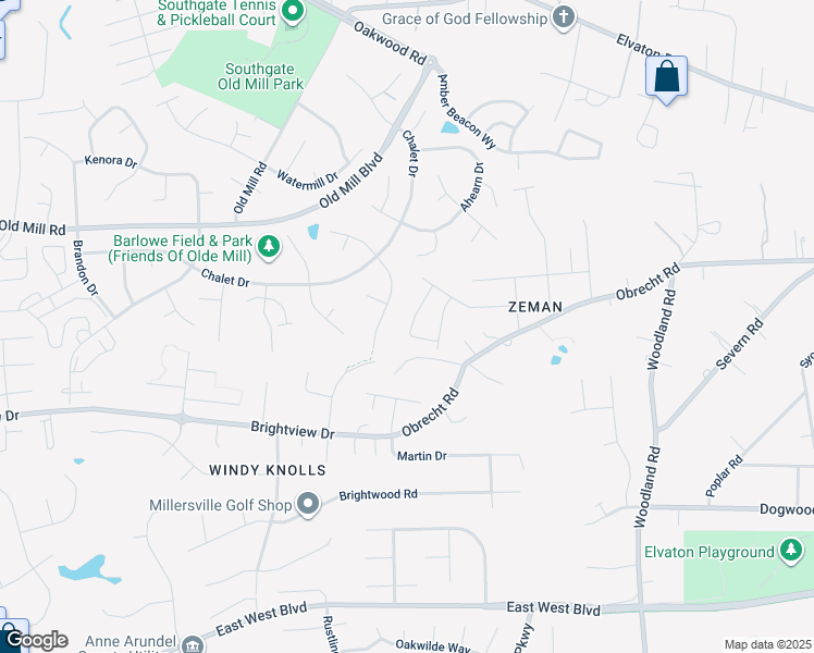 map of restaurants, bars, coffee shops, grocery stores, and more near 8297 Kippis Road in Glen Burnie