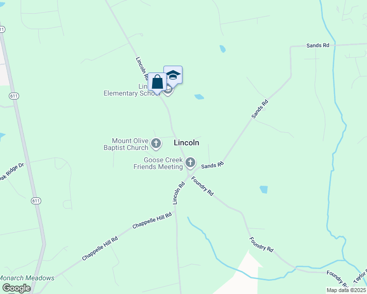 map of restaurants, bars, coffee shops, grocery stores, and more near 37821 Friendly Lane in Purcellville