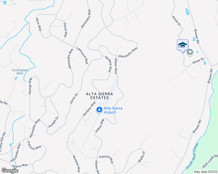 map of restaurants, bars, coffee shops, grocery stores, and more near 18301 Norlene Way in Grass Valley