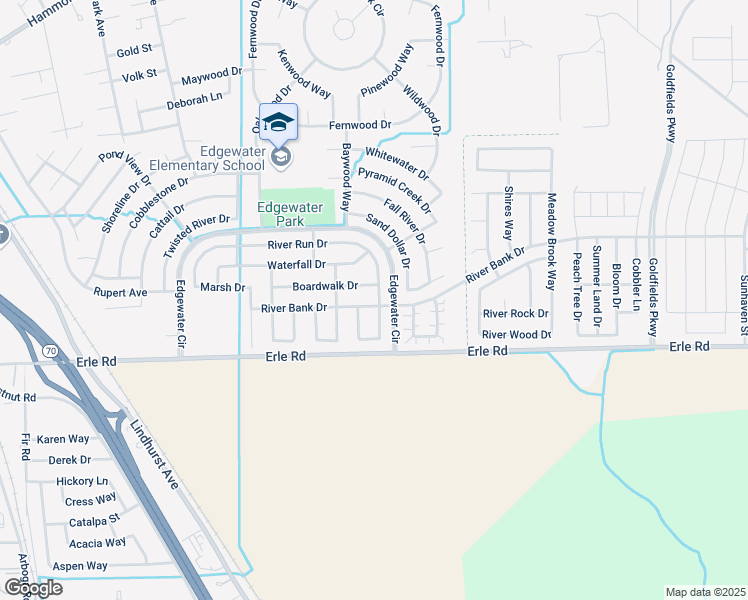 map of restaurants, bars, coffee shops, grocery stores, and more near 1903 River Bank Drive in Marysville