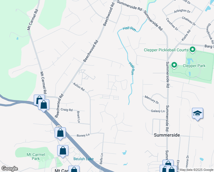 map of restaurants, bars, coffee shops, grocery stores, and more near 1143 Telluride Drive in Cincinnati