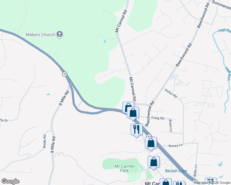 map of restaurants, bars, coffee shops, grocery stores, and more near 8630 Batavia Road in Cincinnati
