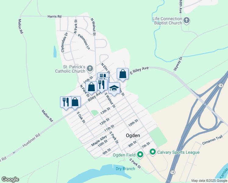 map of restaurants, bars, coffee shops, grocery stores, and more near 229 14th Street in Ogden