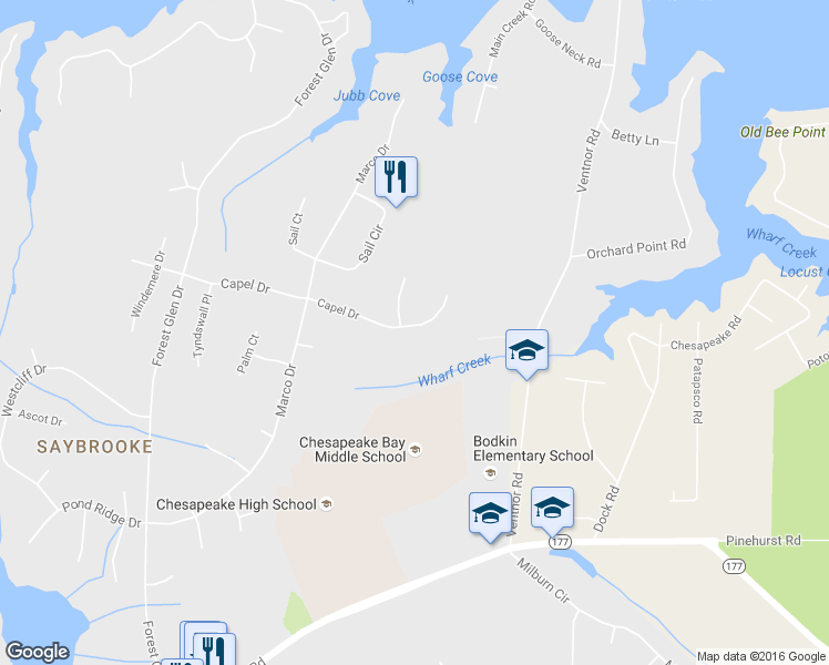 map of restaurants, bars, coffee shops, grocery stores, and more near 8363 Capel Drive in Pasadena
