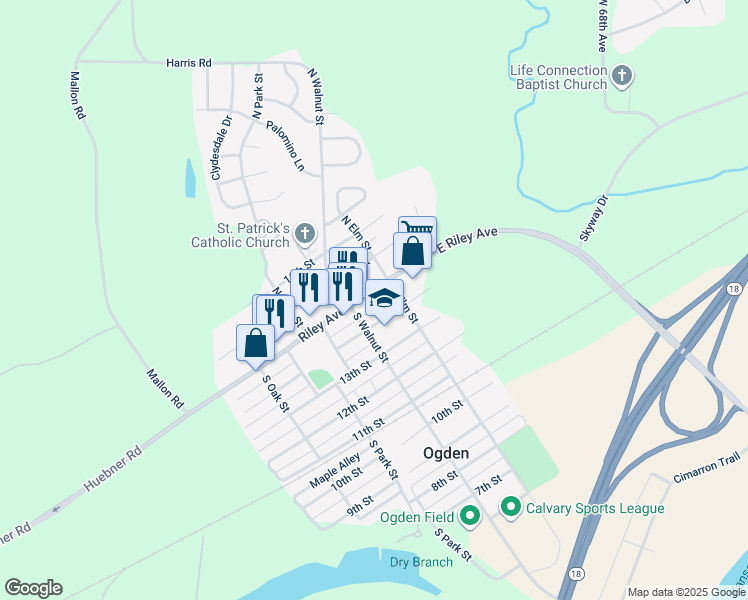 map of restaurants, bars, coffee shops, grocery stores, and more near 229 14th Street in Ogden
