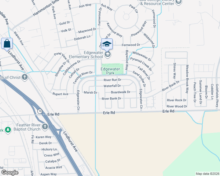 map of restaurants, bars, coffee shops, grocery stores, and more near 1792 River Run Drive in Marysville