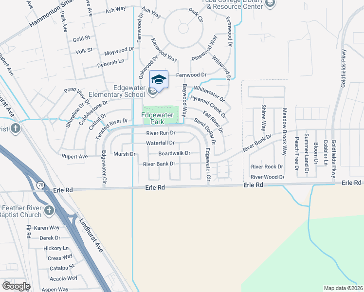 map of restaurants, bars, coffee shops, grocery stores, and more near 1820 River Run Drive in Marysville