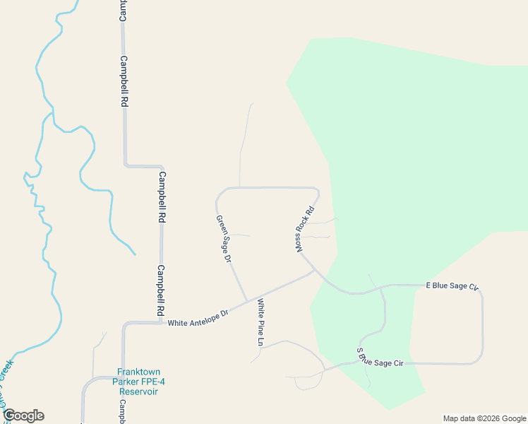 map of restaurants, bars, coffee shops, grocery stores, and more near 19635 Green Sage Drive in Colorado Springs