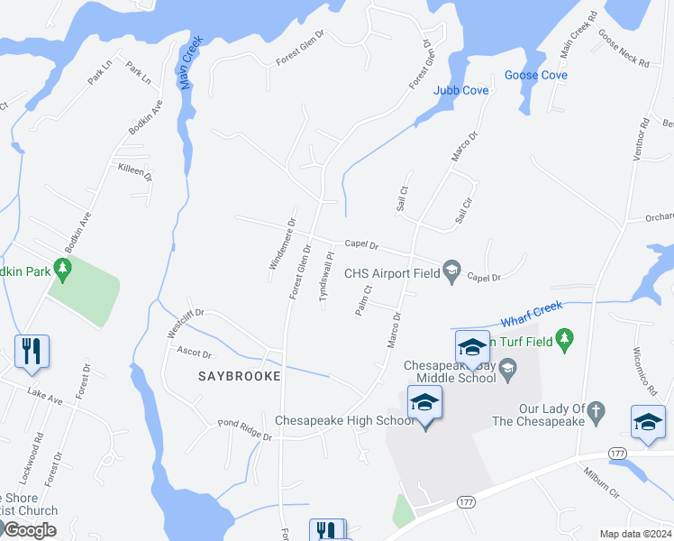 map of restaurants, bars, coffee shops, grocery stores, and more near 8303 Tyndswall Place in Pasadena