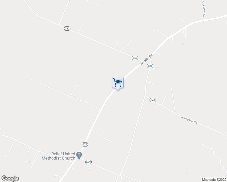 map of restaurants, bars, coffee shops, grocery stores, and more near Middle Road in Winchester
