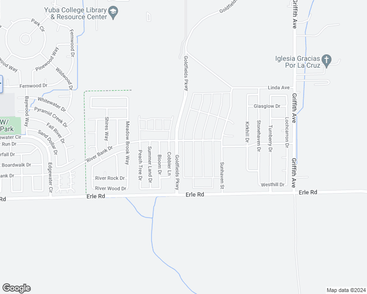 map of restaurants, bars, coffee shops, grocery stores, and more near 5665 Freestone Drive in Linda