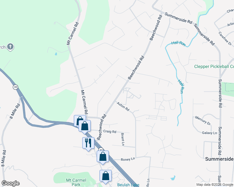 map of restaurants, bars, coffee shops, grocery stores, and more near 4697 Beechwood Road in Cincinnati