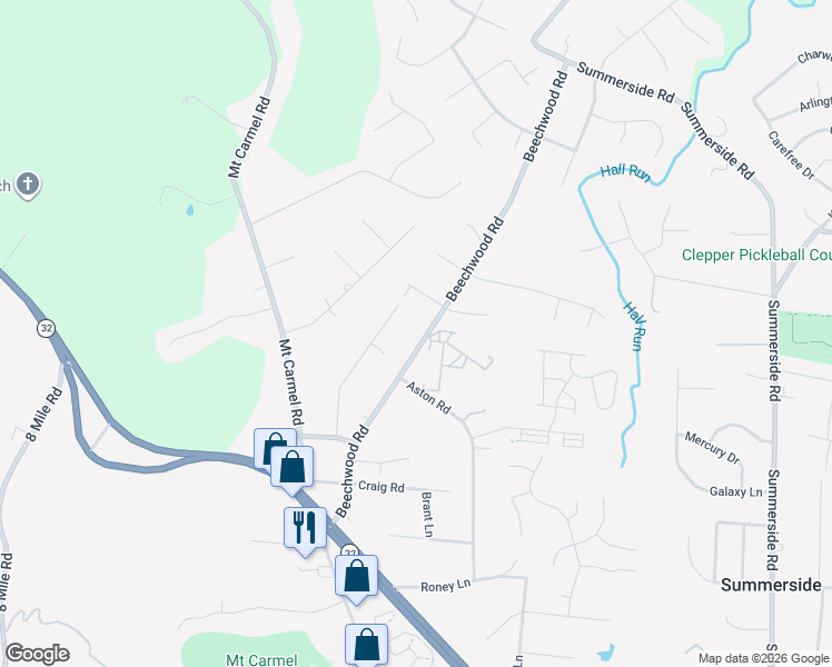 map of restaurants, bars, coffee shops, grocery stores, and more near 4697 Beechwood Road in Cincinnati