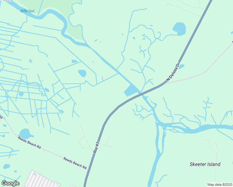 map of restaurants, bars, coffee shops, grocery stores, and more near 121 North Delsea Drive in Cape May County