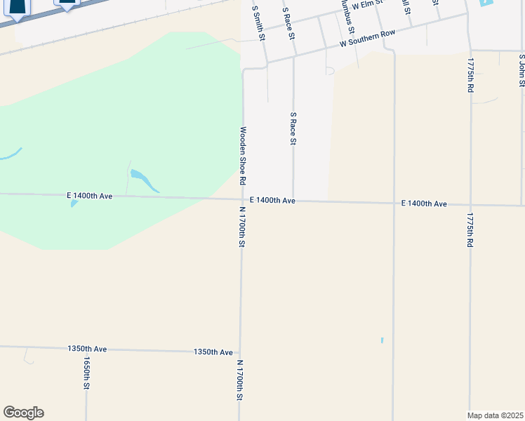 map of restaurants, bars, coffee shops, grocery stores, and more near 17001-17151 County Road 1400 North in Teutopolis