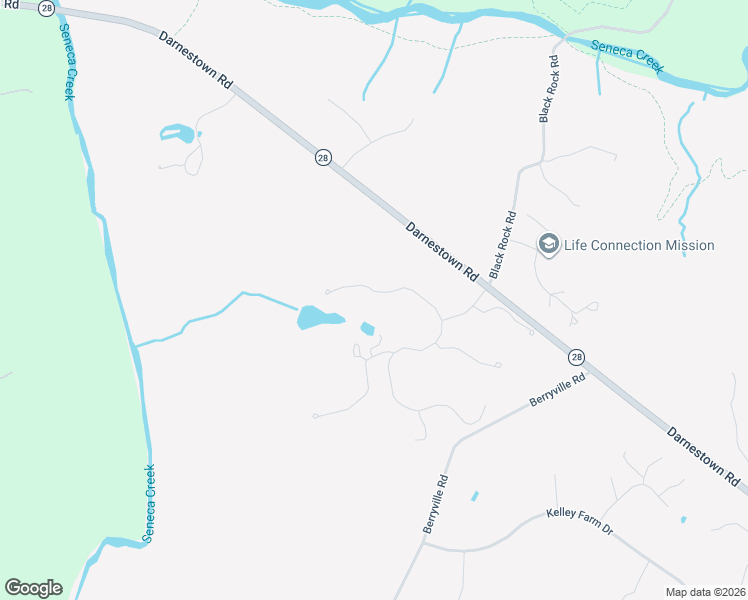 map of restaurants, bars, coffee shops, grocery stores, and more near 15326 Forest Lake Court in Germantown
