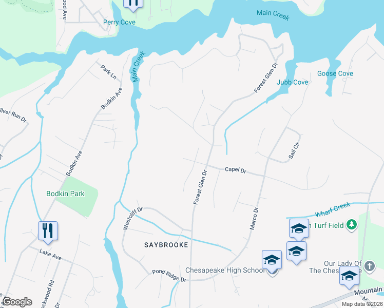 map of restaurants, bars, coffee shops, grocery stores, and more near 8292 Capel Drive in Pasadena