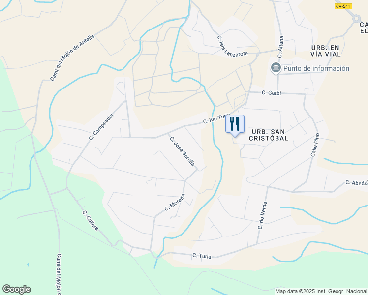 map of restaurants, bars, coffee shops, grocery stores, and more near 441 Calle Garbi in Alberic