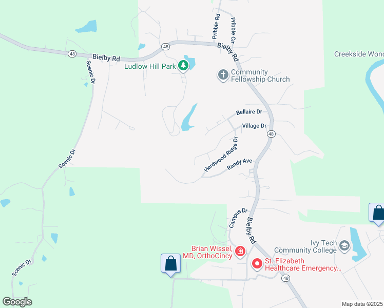 map of restaurants, bars, coffee shops, grocery stores, and more near 151 Hardwood Ridge Drive in Lawrenceburg