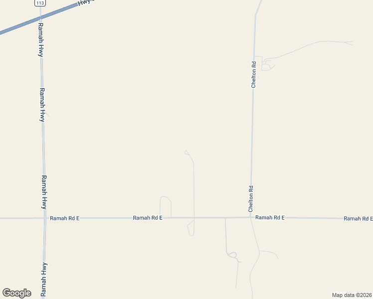 map of restaurants, bars, coffee shops, grocery stores, and more near 36680 Ramah Road East in Ramah