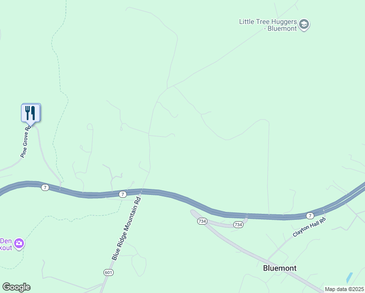 map of restaurants, bars, coffee shops, grocery stores, and more near 18044 Raven Rocks Road in Bluemont
