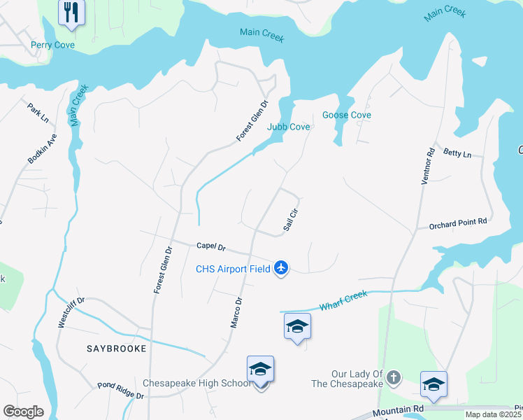 map of restaurants, bars, coffee shops, grocery stores, and more near 1554 Marco Drive in Pasadena