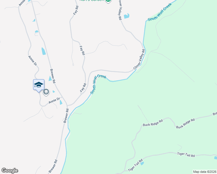 map of restaurants, bars, coffee shops, grocery stores, and more near 16111 Clover Valley Road in Grass Valley