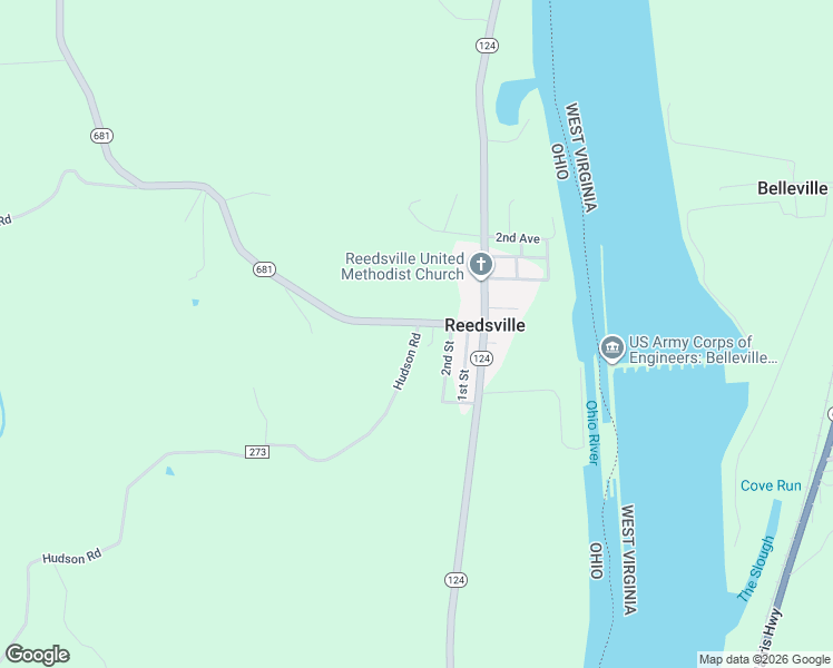 map of restaurants, bars, coffee shops, grocery stores, and more near 55398 Hudson Road in Reedsville