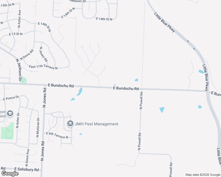 map of restaurants, bars, coffee shops, grocery stores, and more near 1015 North Old Mill Road in Independence