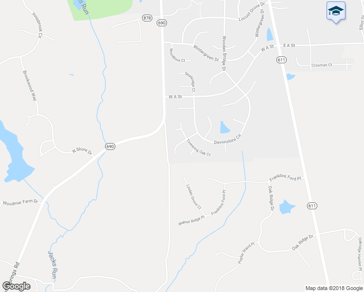 map of restaurants, bars, coffee shops, grocery stores, and more near 412 Autumn Chase Court in Purcellville
