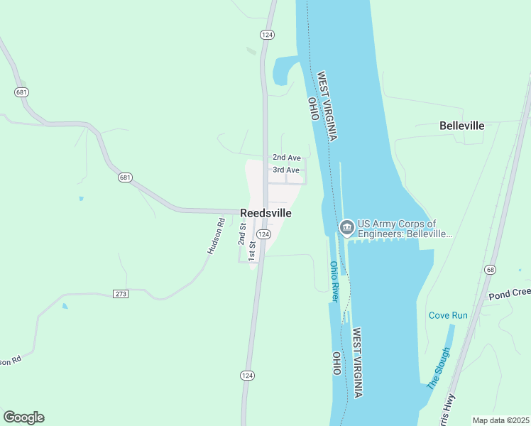 map of restaurants, bars, coffee shops, grocery stores, and more near in Reedsville