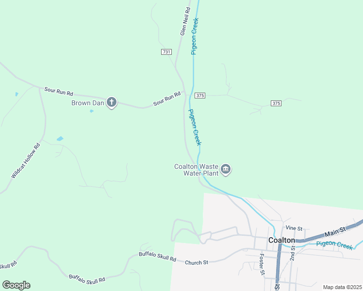 map of restaurants, bars, coffee shops, grocery stores, and more near 6074 Sour Run Road in Wellston