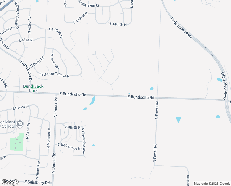 map of restaurants, bars, coffee shops, grocery stores, and more near 1015 North Old Mill Road in Independence