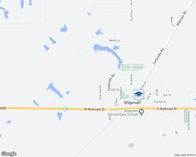 map of restaurants, bars, coffee shops, grocery stores, and more near 111 Rita Avenue in Shipman
