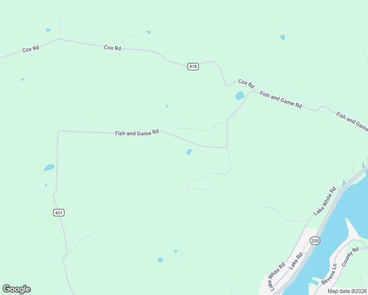 map of restaurants, bars, coffee shops, grocery stores, and more near 1832 Fish and Game Road in Waverly