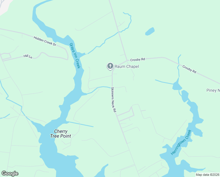 map of restaurants, bars, coffee shops, grocery stores, and more near 5200 Skinners Neck Road in Rock Hall