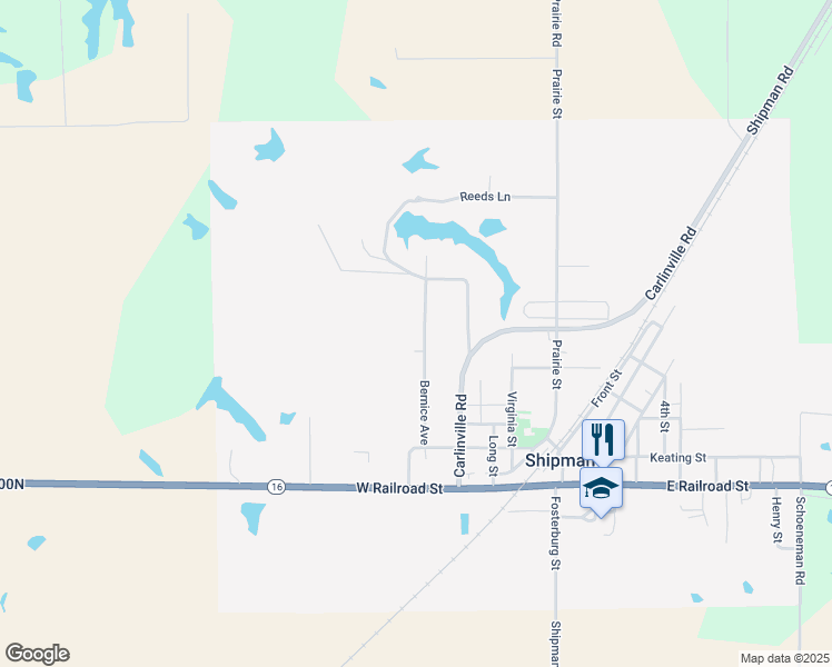 map of restaurants, bars, coffee shops, grocery stores, and more near 686 Bernice Avenue in Shipman