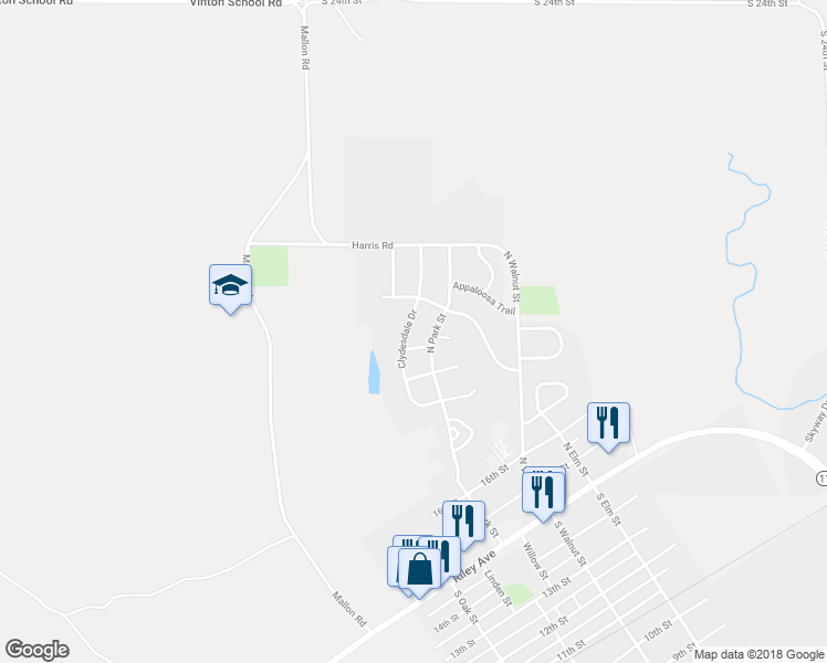 map of restaurants, bars, coffee shops, grocery stores, and more near 433 Clydesdale Circle in Ogden