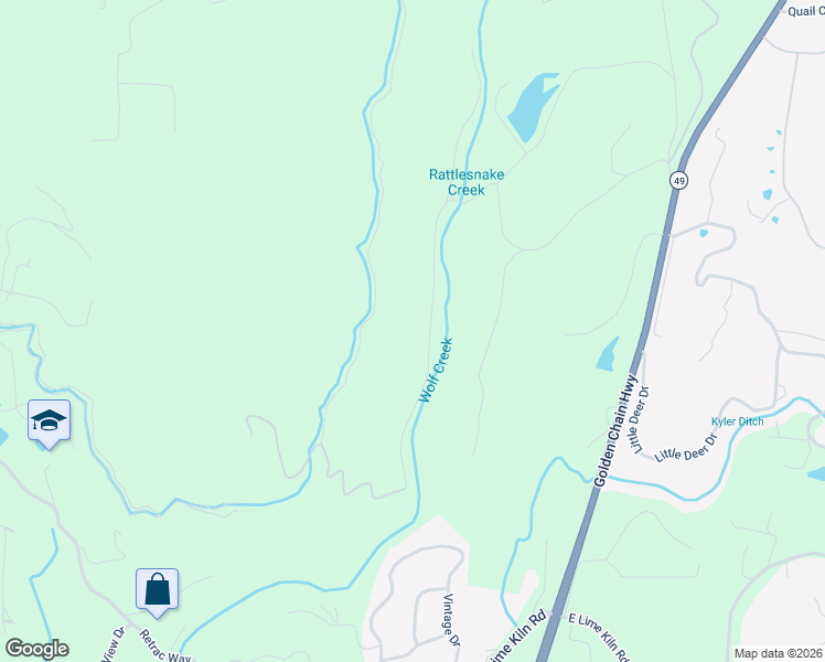 map of restaurants, bars, coffee shops, grocery stores, and more near 17240 Scopar Road in Grass Valley