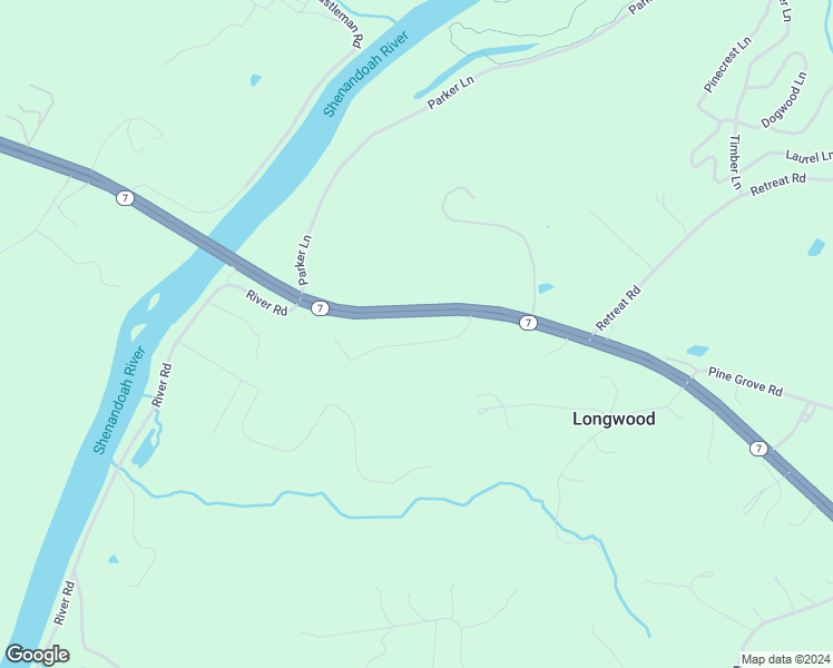 map of restaurants, bars, coffee shops, grocery stores, and more near 138 Ross Lane in Bluemont
