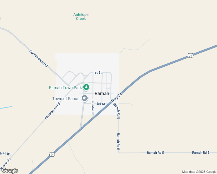 map of restaurants, bars, coffee shops, grocery stores, and more near in Ramah