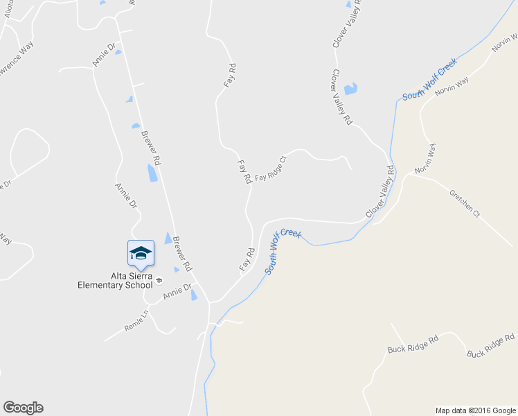 map of restaurants, bars, coffee shops, grocery stores, and more near 18451 Fay Ridge Court in Grass Valley