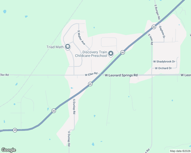 map of restaurants, bars, coffee shops, grocery stores, and more near 6349 Indiana 45 in Bloomington