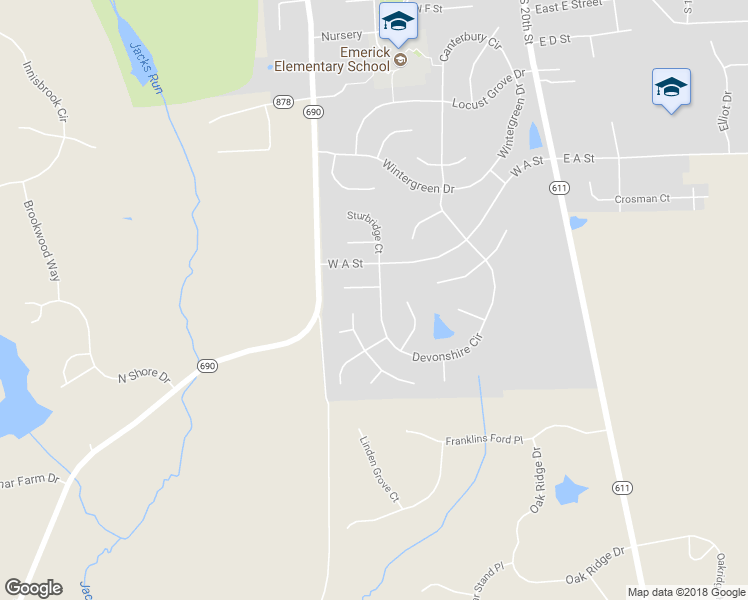 map of restaurants, bars, coffee shops, grocery stores, and more near 960 Devonshire Circle in Purcellville