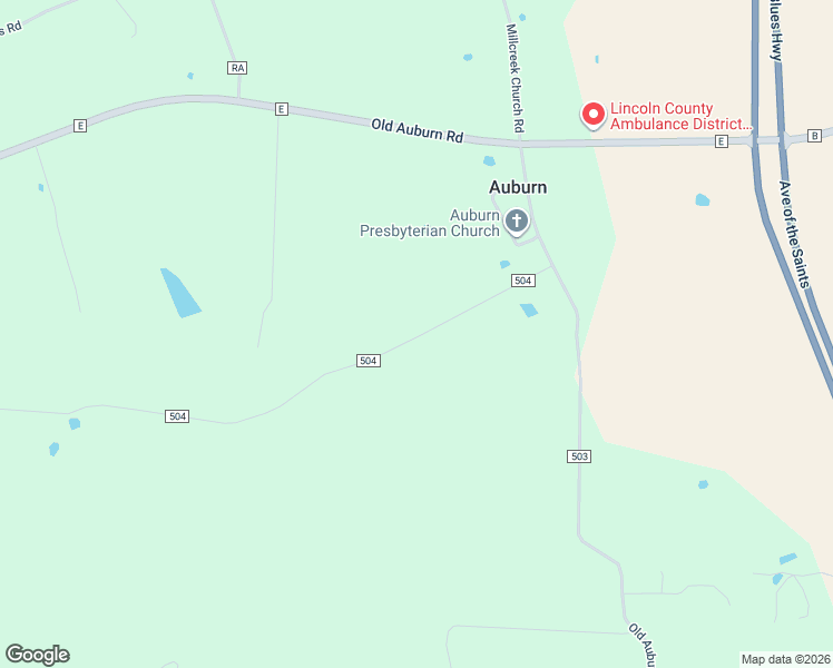 map of restaurants, bars, coffee shops, grocery stores, and more near 671 Old Auburn Road in Elsberry