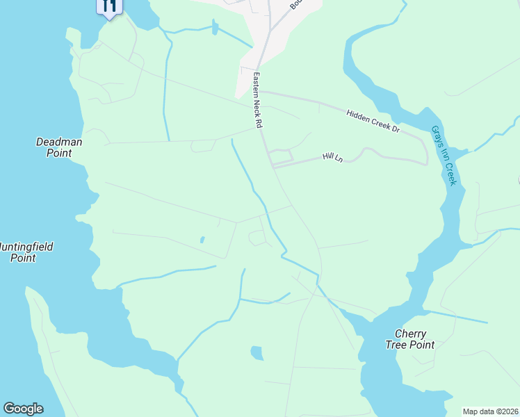 map of restaurants, bars, coffee shops, grocery stores, and more near 21360 Allens Lane in Rock Hall
